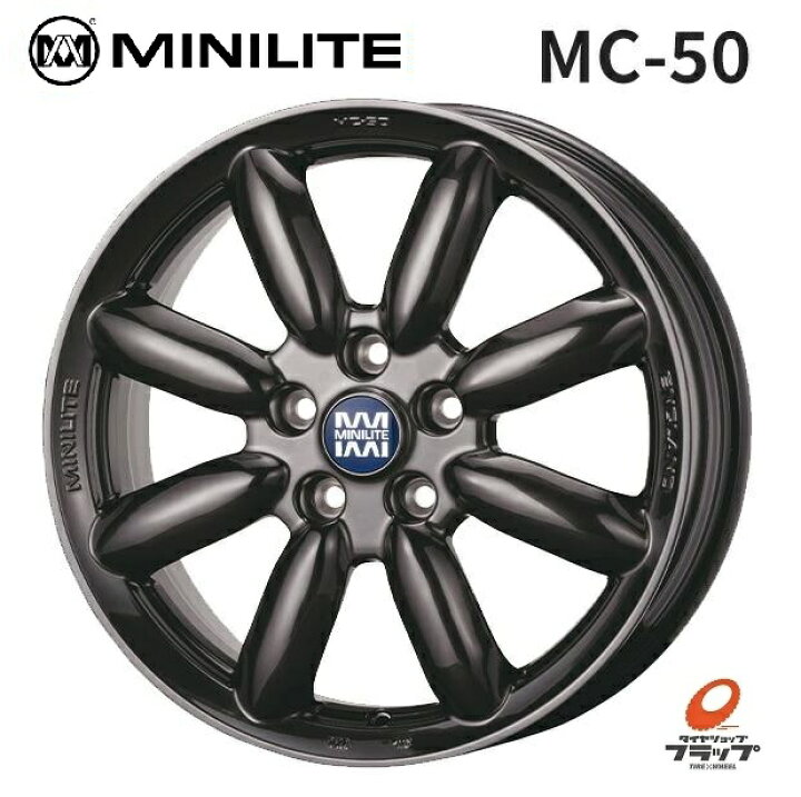 楽天市場】【取り寄せ品】 送料無料 ホイールのみ 4本セット MINILITE 