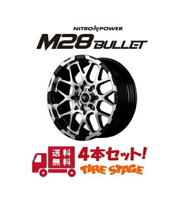 y200nnCG[XpA~zC[zy4{Zbgz NITRO POWER M28 BULLET 17C` 6.5J CZbg38 6 P.C.D.139.7 ubN^~[Jbg