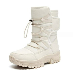 スノーブーツ レディース メンズ 長靴 防水 防滑 滑らない スノーシューズ 大きいサイズ ブラック 超軽量 滑り止 雪靴 綿靴 冬用 防寒 保暖 ウィンターブーツ