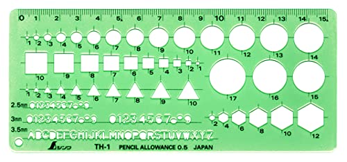 シンワ測定(Shinwa Sokutei) テンプレート 一般総合定規 66021