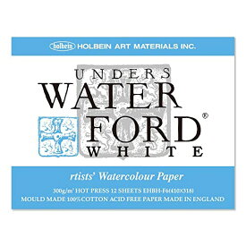 【期間限定ポイントUP】ホルベイン ウォーターフォード水彩紙 ホワイト ブロック 300g 細目 EHBH-F6 270964