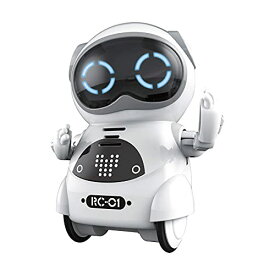 【期間限定ポイントUP】ユーキャンロボット(Youcan Robot) ポケットロボット 簡単 英語 おしゃべり ロボット おもちゃ 知育玩具 コミュニケーションロボット 誕生日プレゼント 子供 【日本語パッケージ 日本語説明書】 (白)