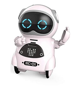 【期間限定ポイントUP】ユーキャンロボット(Youcan Robot) ポケットロボット Pocket Robot ミニサイズ コミュニケーション ダンス 歌 スマートロボット (ピンク)