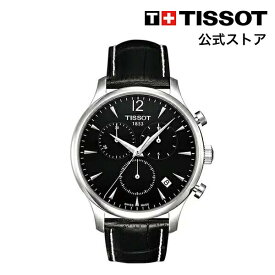 ティソ 公式 メンズ 腕時計 TISSOT トラディション クォーツ ブラック文字盤 レザー T0636171605700