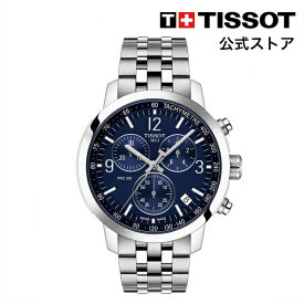 【マラソンP10倍】ティソ 公式 メンズ 腕時計 TISSOT PRC 200 クロノグラフ クォーツ ブルー文字盤 ブレスレット T1144171104700