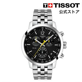 【マラソンP10倍】ティソ 公式 メンズ 腕時計 TISSOT PRC 200 クロノグラフ クォーツ ブラック文字盤 ブレスレット T1144171105700