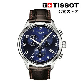 【マラソンP10倍】ティソ 公式 メンズ 腕時計 TISSOT クロノ XL クラシック クォーツ ブルー文字盤 レザー T1166171604700