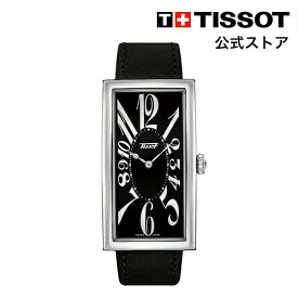 ティソ 公式 ユニセックス 腕時計 TISSOT ヘリテージ バナナ クォーツ ブラック文字盤 レザー T1175091605200