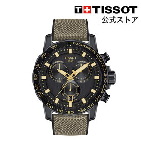【マラソンP10倍】ティソ 公式 メンズ 腕時計 TISSOT スーパースポーツ クロノ ブラック文字盤 テキスタイルストラップ T1256173705101