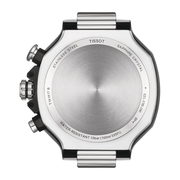 ティソ　公式　メンズ　T1414171701100　腕時計　TISSOT　T-レース　クロノグラフ　ホワイト文字盤　ラバーストラップ