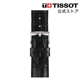 【マラソンP10倍】ティソ 公式 腕時計ベルト TISSOT ブラック レザーストラップ 22MM T852041653
