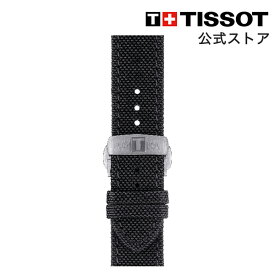 【マラソンP10倍】ティソ 公式 腕時計ベルト TISSOT ブラック ファブリックストラップ 21MM T852043157