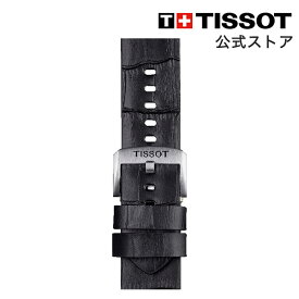 【マラソンP10倍】ティソ 公式 腕時計ベルト TISSOT ブラック レザーストラップ 22MM T852046775