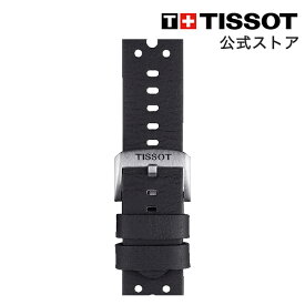 【マラソンP10倍】ティソ 公式 腕時計ベルト TISSOT ブラックレザーストラップ 22MM T852046810