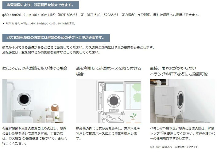 楽天市場】ガス衣類乾燥機 リンナイ 乾太くん 5kg ネジ接続タイプ 