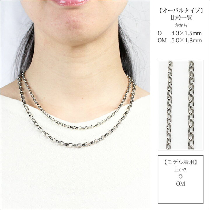 楽天市場】【 金属アレルギー対応 】 純チタン ネックレス チェーン 