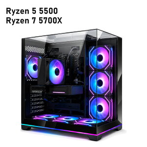TITAN Gaming �Q�[�~���OPC GeForce RTX 3050 6GB Neo Prism �u���b�N/�z���C�g Ryzen 5 5500/Ryzen 7 5700X ������8GB/16GB/32GB/64GB NVMe SSD 512GB/1TB/2TB Windows 11 Home
