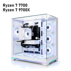 �Q�[�~���OPC RTX 5050 8GB �V�i 1�N�ۏ� �������� Ryzen 7 7700/9700X �I�ׂ� Wi-Fi 6E �� �z���C�g/�� �u���b�N Neo Prism ������16GB�`64GB SSD 512GB�`2TB Windows 11 �����g�� �f�X�N�g�b�v�p�\�R�� TITAN Gaming