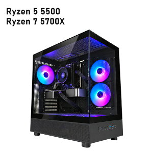 TITAN Gaming �Q�[�~���OPC GeForce RTX 3050 6GB XR �u���b�N/�z���C�g Ryzen 5 5500/Ryzen 7 5700X ������8GB/16GB/32GB/64GB NVMe SSD 512GB/1TB/2TB Windows 11 Home