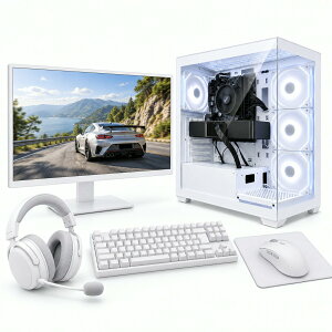 �Q�[�~���OPC �X�^�[�^�[�Z�b�g RTX 5060 8GB 24�C���` 200Hz���j�^�[ �L�[�{�[�h �}�E�X �w�b�h�Z�b�g�t�� �������� PC�{��1�N�ۏ� Ryzen 7 7700/7800X3D/9700X/9800X3D Wi-Fi 6E DS900 �z���C�g/�u���b�N ������16