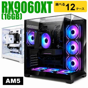 �yAM5���f���zBTO 1�N�ۏ� Radeon RX 9060 XT 16GB �Q�[�~���OPC Ryzen 7 7700�ERyzen 7 7800X3D�ERyzen 7 9700X ������16GB 32GB 64GB SSD 512GB 1TB 2TB Windows 11 Home