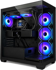 �Q�[�~���OPC �t������ 240mm RGB�X���[�u�P�[�u�� GeForce RTX 5070 Ti 16GB �V�i 1�N�ۏ� �������� Ryzen 7 7700/7800X3D/9700X/9800X3D �I�ׂ� �� �z���C�g/�� �u���b�N DS900 ������16GB�`64GB SSD 512GB�`2TB Windows 11 
