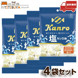 カンロ 塩カンロ飴 (140g ×4袋セット) 香料、着色料不使用 【送料無料】(カンロ (Kanro))