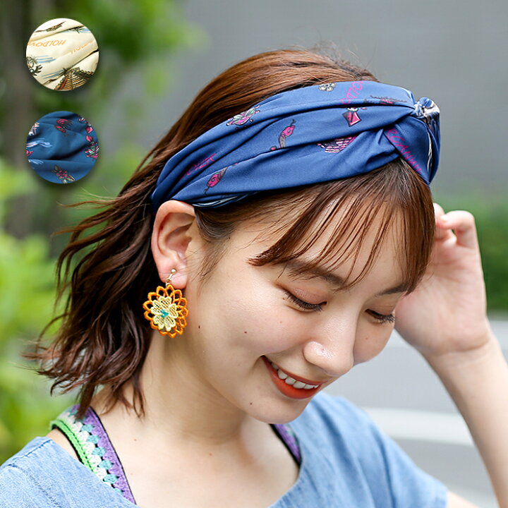 楽天市場 ヘアバンド ターバン ヘッドアクセサリー ヘアーアクセサリー レディース アロハ 総柄 ピラミッド 手書き風 ヘアアレンジ アクセント オフホワイト ネイビー カジュアル おしゃれ かわいい エスニック チチカカ Titicaca メキシコアロハヘアバンド