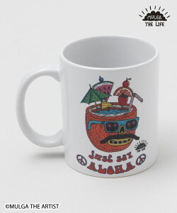 Amina MULGA マグカップ / マグカップ イラスト タイガー パイナップル ココナッツ モルガ ハワイアン キッチン用品 ホワイト かわいい おしゃれ プレゼント ギフト エスニック チチカカ TITICACA