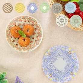 ガラスプレート【WEB限定】 ／ 直径12cm 90g お皿 小皿 プレート 食器 キッチン用品 食卓 お皿 絵皿 華やか 映える アクセサリートレイ 小物入れ インテリア ブルー イエロー グリーン ナチュラル ホワイト ターコイズ グリーン os エスニック チチカカ TITICACA
