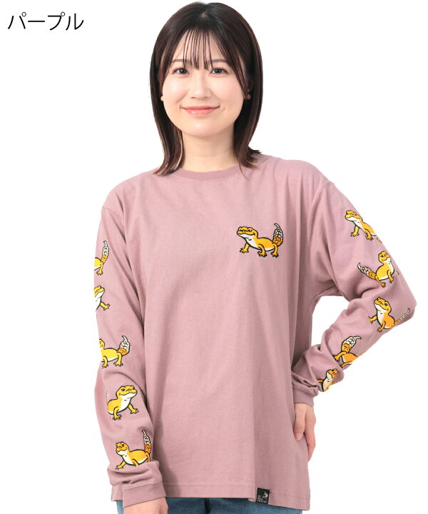 楽天市場】go slow caravan レオパードゲッコーロングTシャツ【WEB限定  
