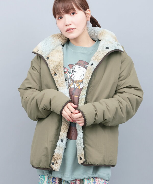 楽天市場】Duckster ナイロン×ボアリバーシブルジャケット 