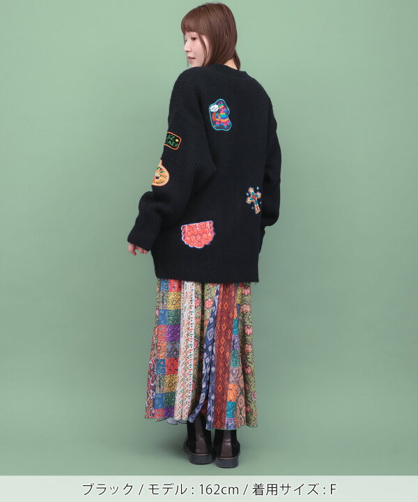 楽天市場】Rico メヒコアップリケ刺繍カーディガン ／ カーディガン 