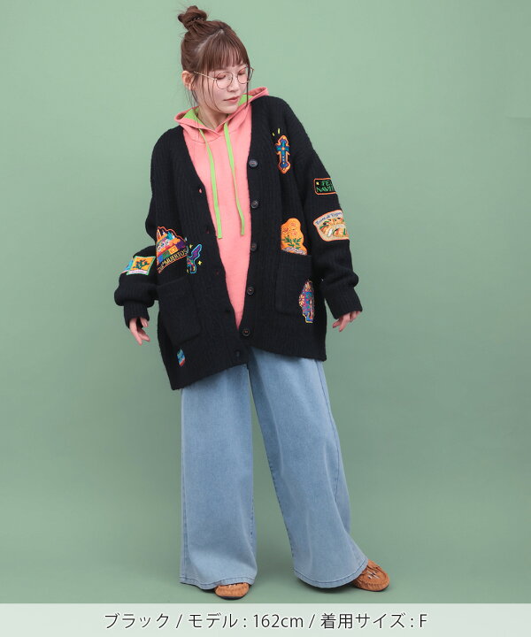 楽天市場】Rico メヒコアップリケ刺繍カーディガン ／ カーディガン 