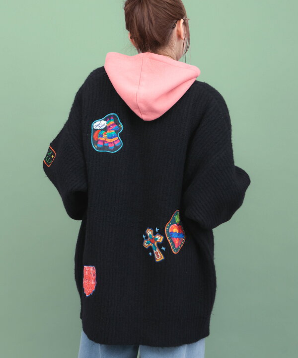 楽天市場】Rico メヒコアップリケ刺繍カーディガン ／ カーディガン 