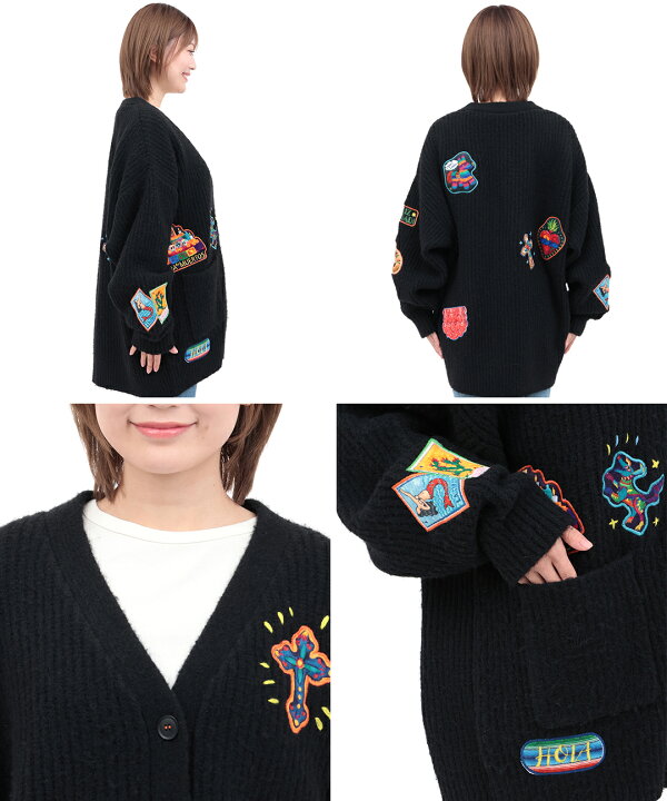 楽天市場】Rico メヒコアップリケ刺繍カーディガン ／ カーディガン 