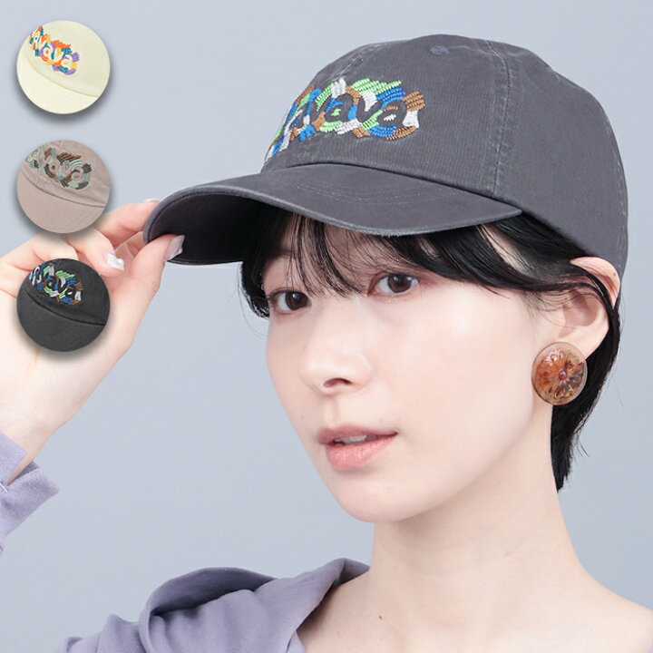 楽天市場】カラフルペイント風刺繍キャップ ／ キャップ cap 帽子 