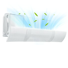 TITIROBA エアコン 風よけ カバー エアコン風よけ 風向き上下180°調整 壁掛け式 直撃風防止 風除け 伸縮自在 エアコンカバー 空気循環 節電 省エネ 取り付け簡単 3秒だけ組み立て完了 冷房暖房通用 結露対策 長さ調整可 58～95cm