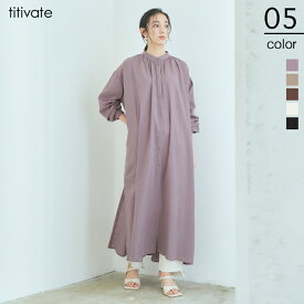 楽天市場 バンドカラー ワンピースの通販