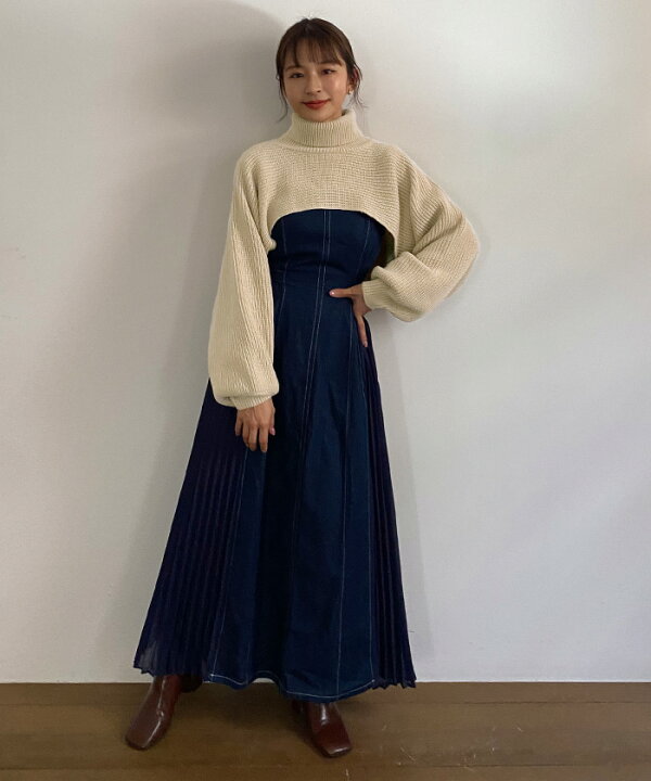 楽天市場 タートルネックベリーショート丈ニット お手持ちのアイテムにレイヤードして着用可能 トップス レディース ニット ベリーショート丈 長袖 タートル ゆったり レイヤード Titivate ティティベイト
