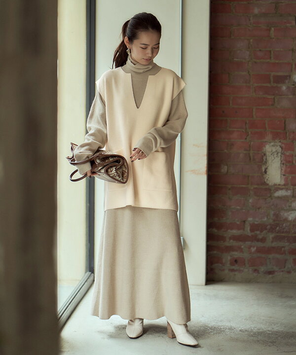 楽天市場 レイヤードニットワンピース レイヤードでの着用はもちろん単体でも着用可能 ワンピース レディース ニット ロング丈 タートル フレア ベスト レイヤード Titivate ティティベイト 楽天市場 レイヤードニットワンピース レイヤードでの着用はもちろん単体でも着用可能 ワンピース レディース ニット ロング丈 タートル フレア ベスト レイヤード Titivate ティティベイト