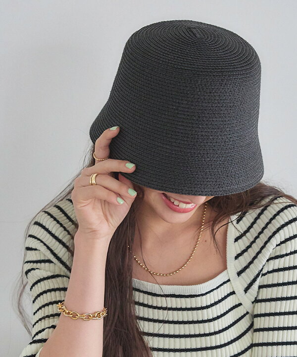 ペーパーバケットハット ベージュ Titivate 古典