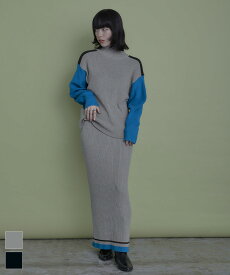 【店内全品20％OFFクーポン】12/11 1:59まで■マルチカラーニットセットアップ【miette ミエット】