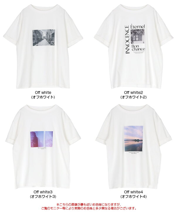 楽天市場】フォトプリントTシャツ トップス レディース カットソー 