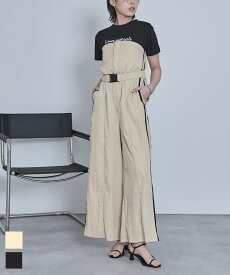 【店内全品20％OFFクーポン】12/11 1:59まで■サイドラインベアオールインワン【miette ミエット】