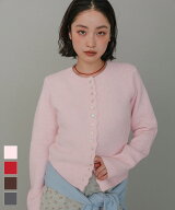 メニーボタンシャギーニットカーディガン【miette ミエット】