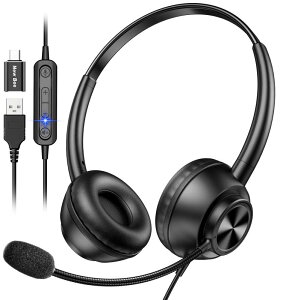 �w�b�h�Z�b�g �L�� �}�C�N�t�� �w�b�h�t�H�� USB-A/USB-C�Ή� 270�x��] ���� �m�C�Y�L�����Z�����O�}�C�N�t���ƃI�����C������ �w�b�h�z�� Zoom Skype �I�����C������ �e�����[�N �����[�g