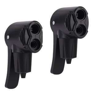 自転車 タイヤチューブポンプ2個セット エアポンプアダプター アダプター タイヤバルブ 自転車 ダブルヘッド エアポンプ エアーポンプ交換用ノズル 空気入れ 多目的ポンプ ホー