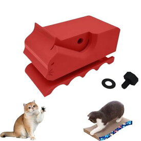 猫爪とぎ用段ボールカッター 3Dプリント 猫型 刃付き 安全ハンドカッター DIY猫用爪とぎボード 自作キャットスクラッチャー用 コンパクト ダンボール可愛い工具（1個入り）