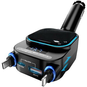 VK[\Pbg usb-c  [d }[d J[`[W[ ^Cvc PD3.0 } QC3.0 USB-A 4䓯 ő96W 莮[dP[u obNCg I[gdLEDt ԗp[d 12`24V